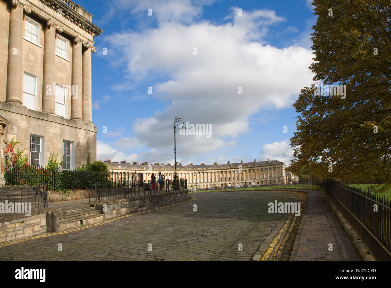 Royal Crescent, Bath, Somerset, England georgianische Architektur Architekt John Wood der jüngeren zwischen 1767 und 1774 erbaut. Stockfoto
