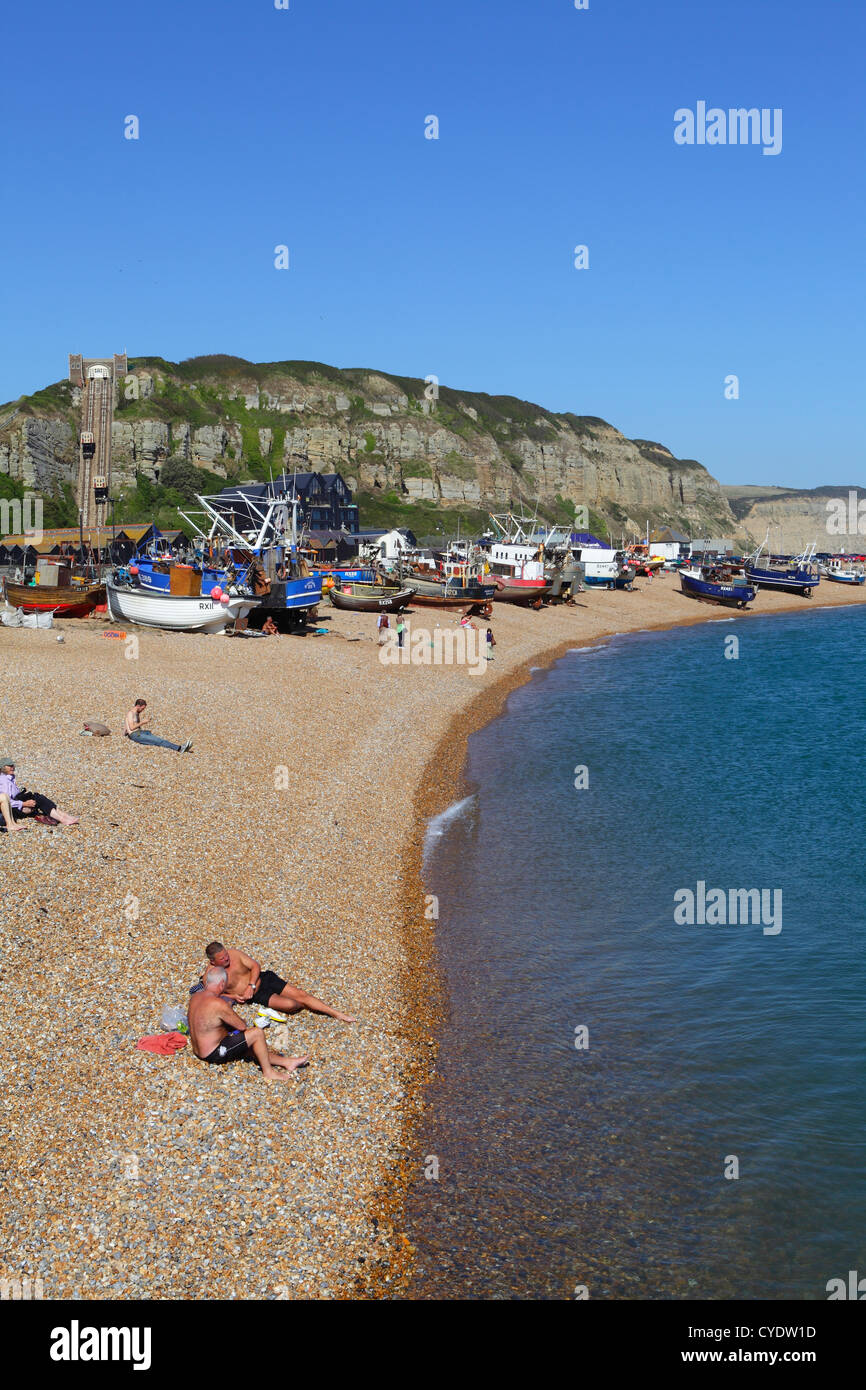 Hastings Strand East Sussex England UK GB Stockfoto