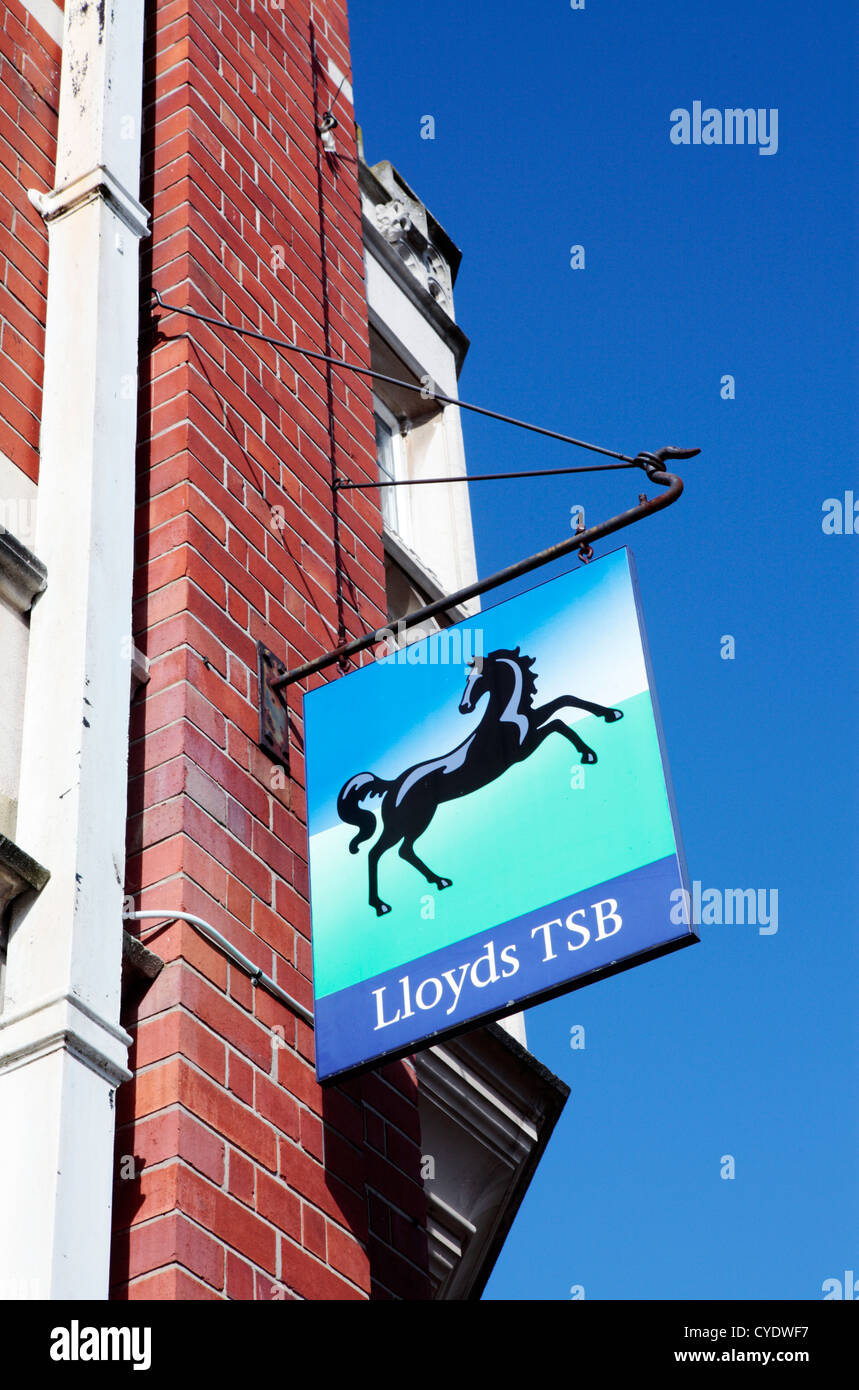 Lloyds TSB Bank Zeichen Stockfoto