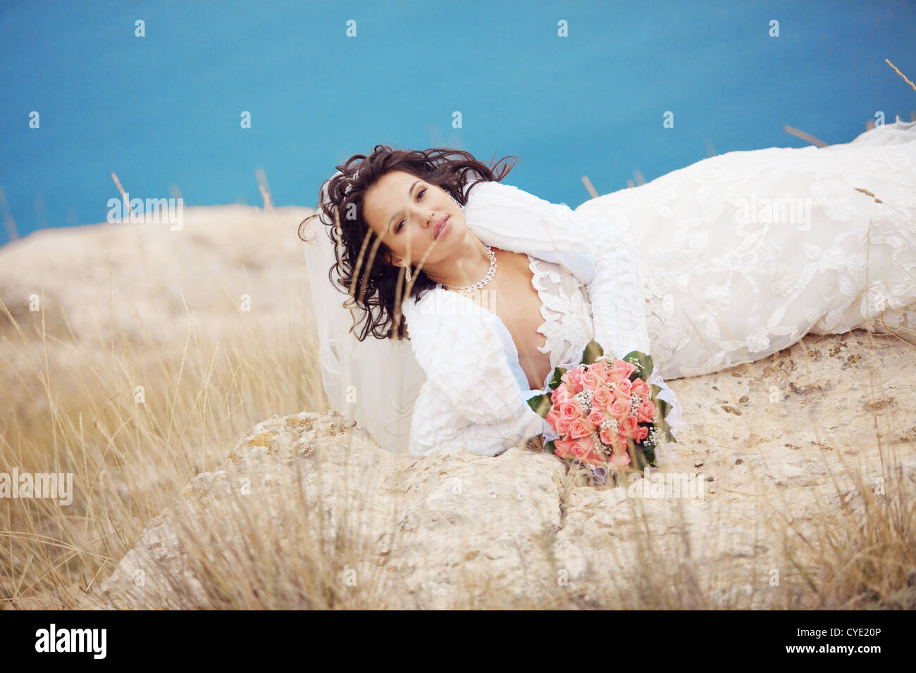 Schöne Braut Stockfoto