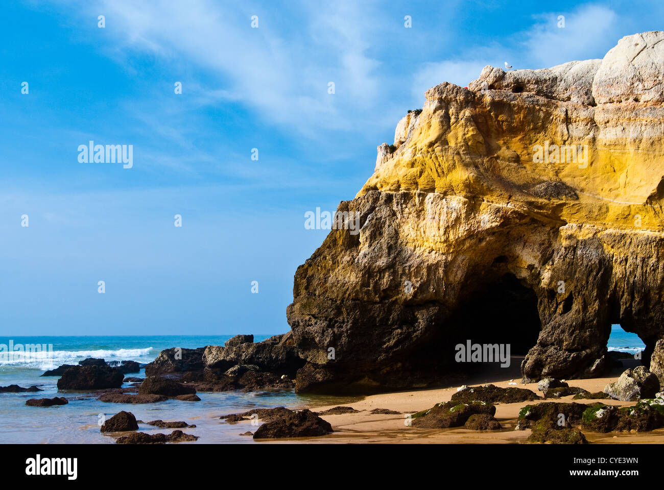 Praia da Rocha Strand am Atlantik im Süden Portugals Algarve Stockfoto