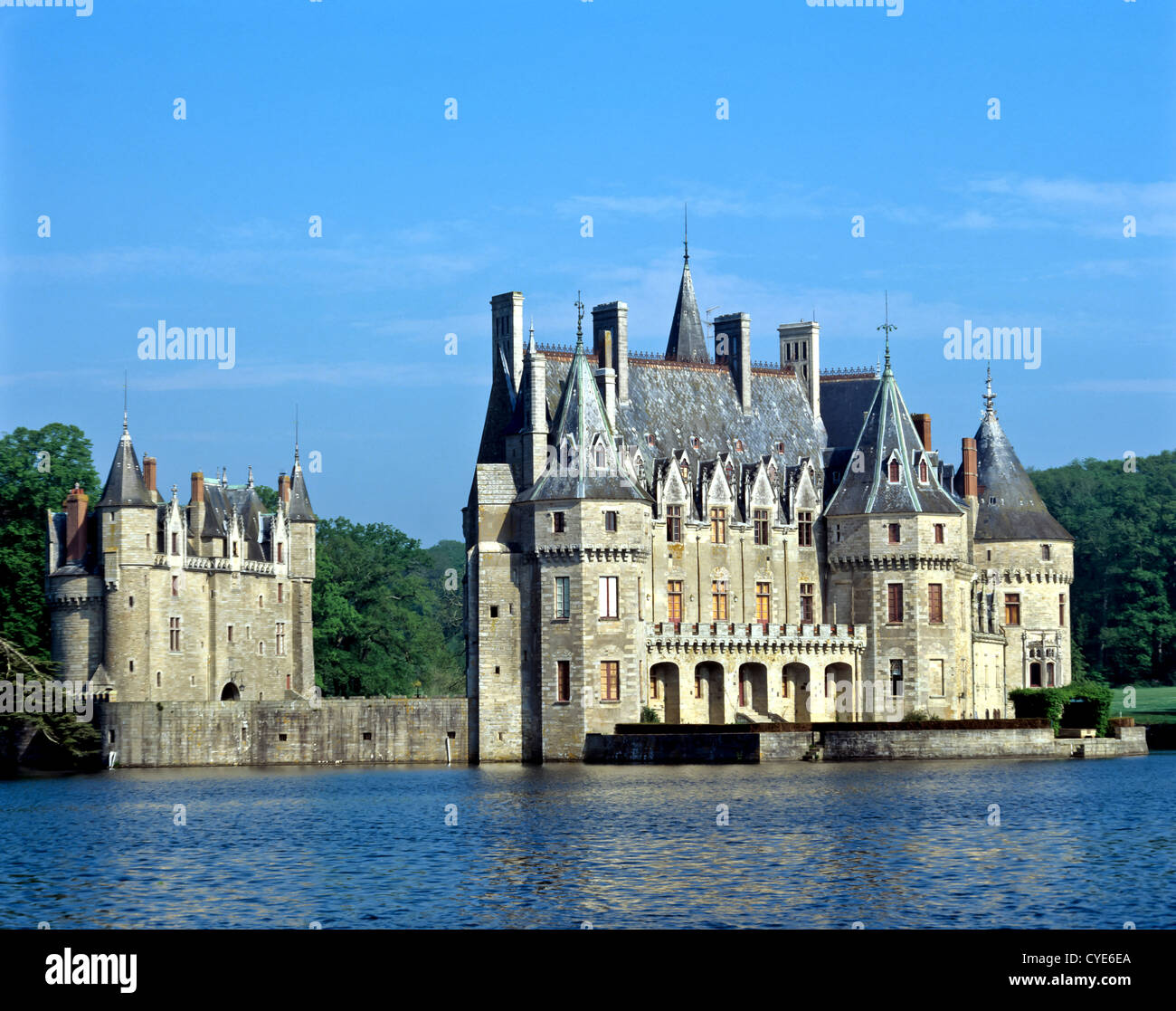 8310. Chateau De La Bretesche, Missillac, atlantischen Loire, Frankreich, Europa Stockfoto