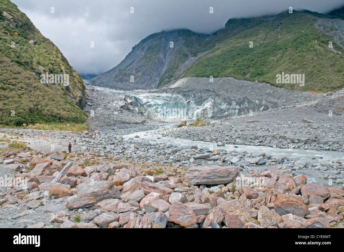 Fox-Gletscher auf der Südinsel von Neuseeland Stockfoto