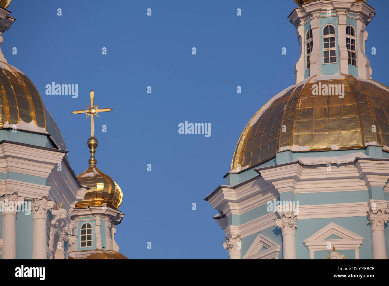 St. Nikolaus Kathedrale, Sankt Petersburg, Russland Stockfoto