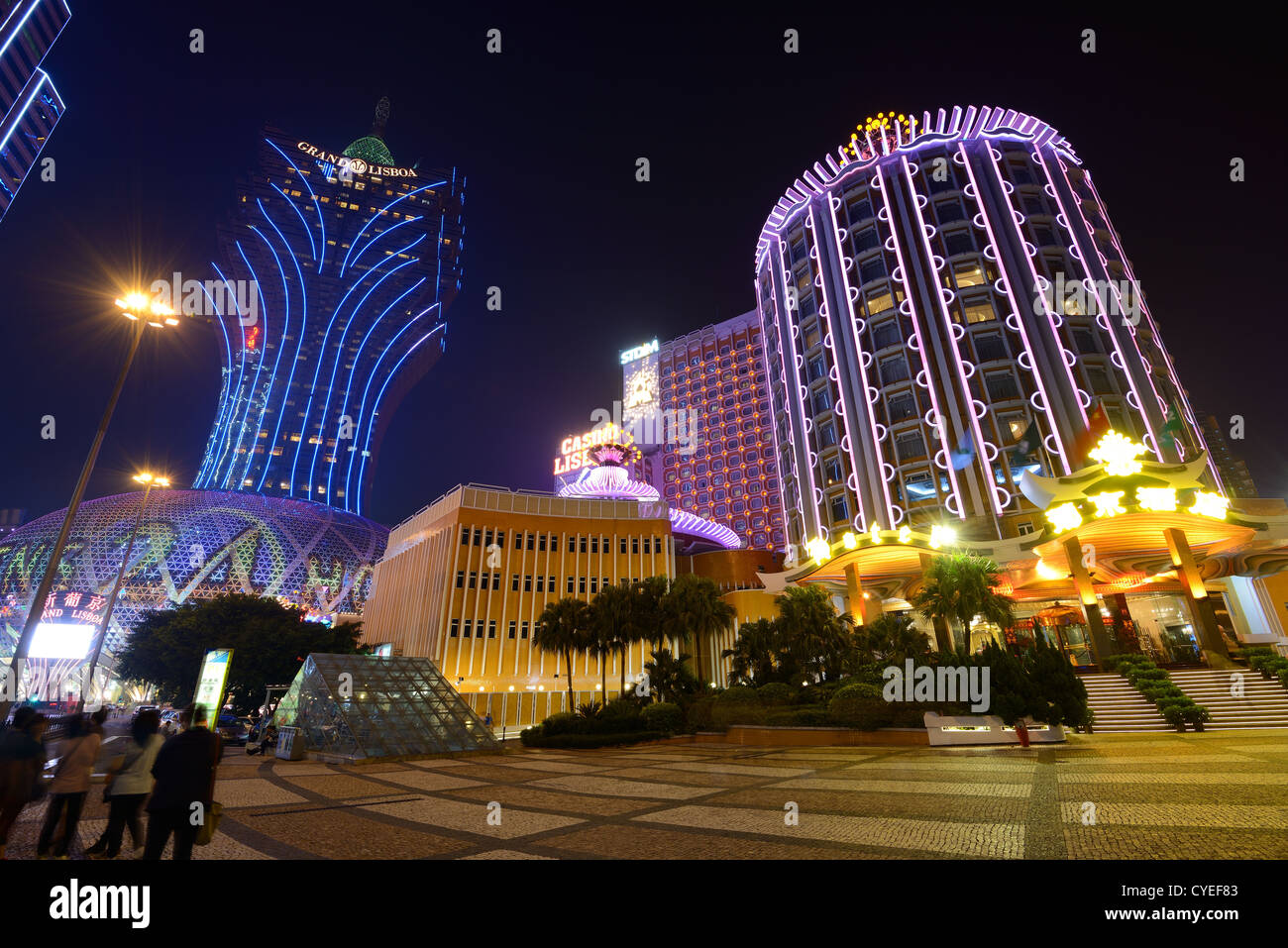 Gebäude in Macau, China. Stockfoto