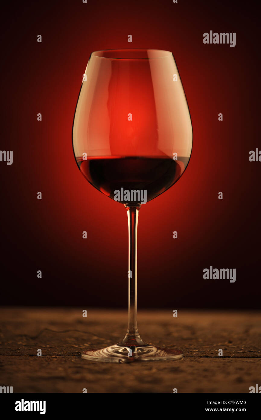 Rotweinglas, ähnlichen Fotos auf meinem portfolio Stockfoto