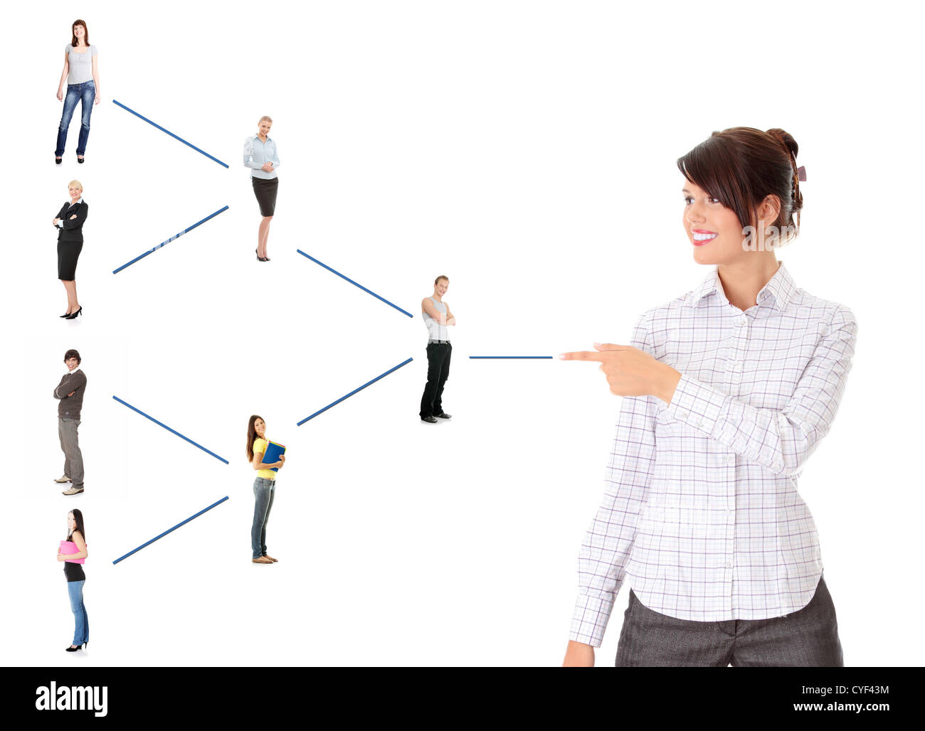 Soziale Netzwerk-Konzept. Stockfoto