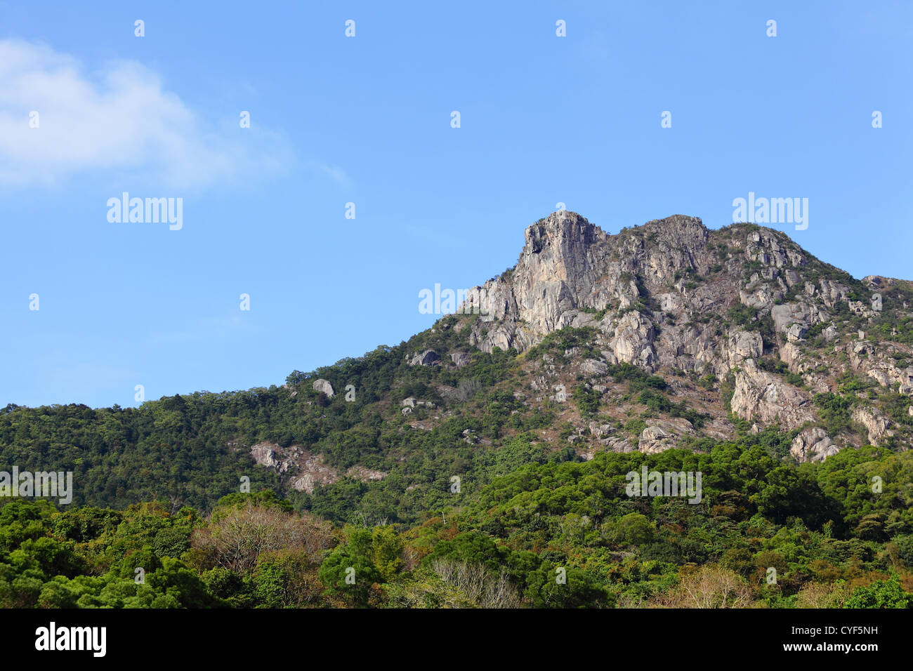 Lion Rock, Symbol für Hong Kong Geist Stockfoto