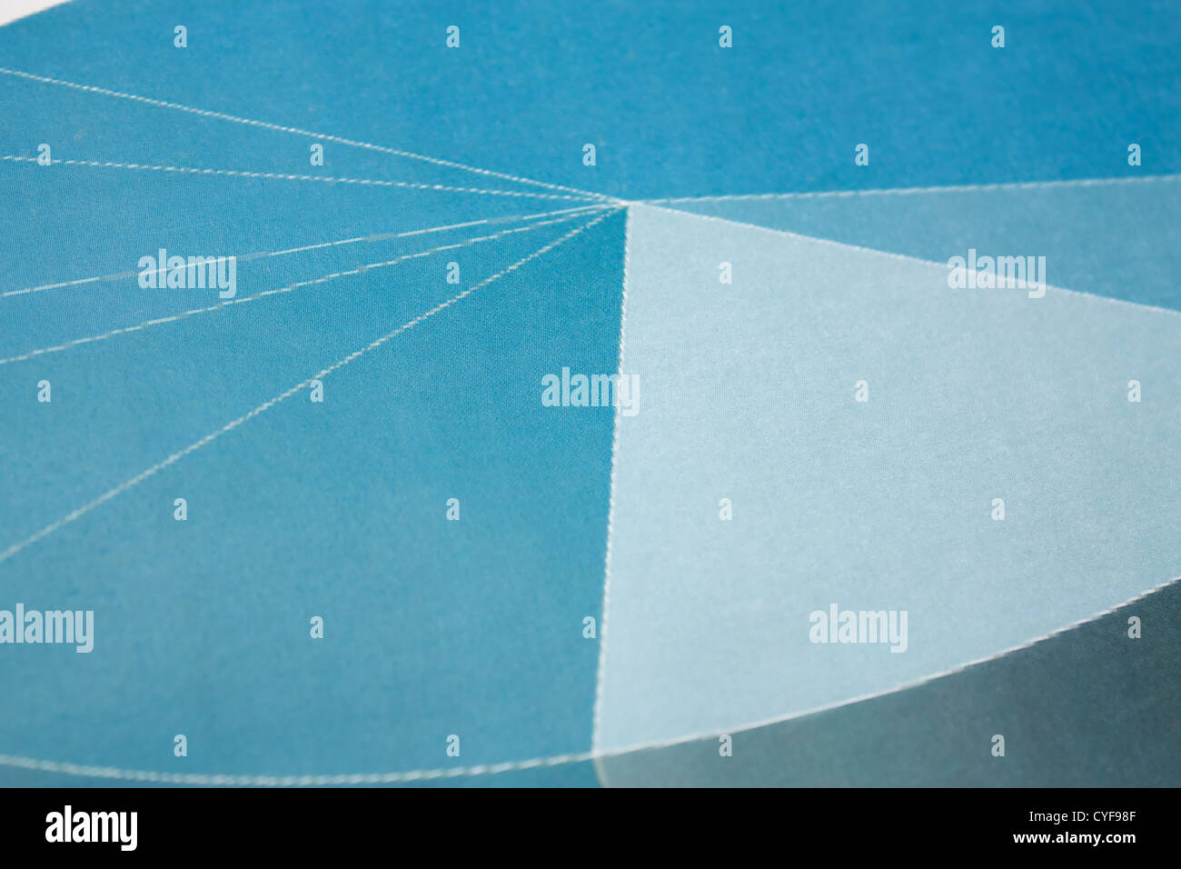 Das blaue Diagramm Clouse-Up auf alle Foto. Stockfoto