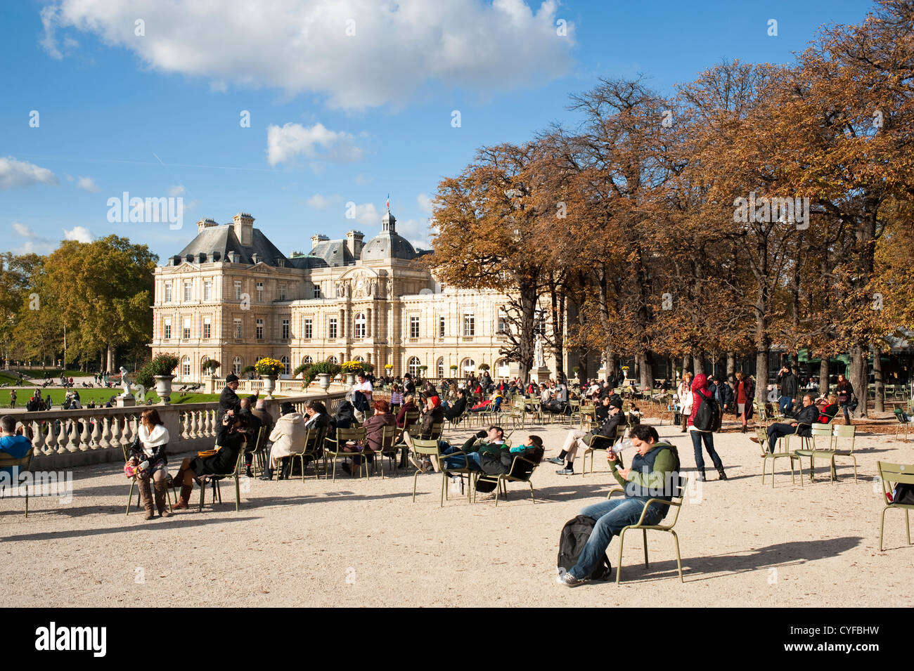 Paris, Frankreich - Herbst im Jardin du Luxembourg. Stockfoto