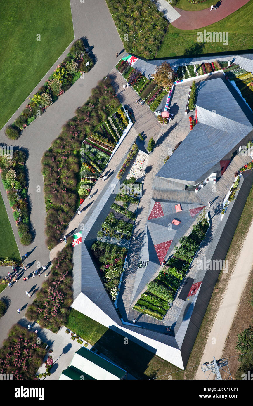 Niederlande, Venlo, FLORIADE, Gartenbau Weltausstellung 2012, Pavillon der deutschen Regierung. Stockfoto