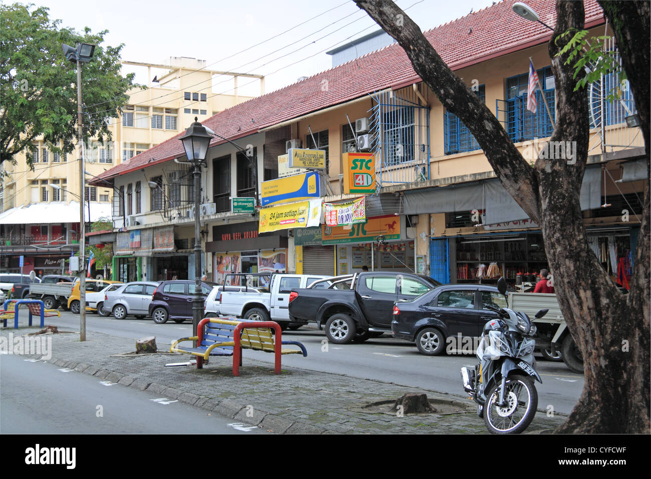 Julan Gaya (Gaya Street), Kota Kinabalu, Sabah, Borneo, Malaysia, Südost-Asien Stockfoto
