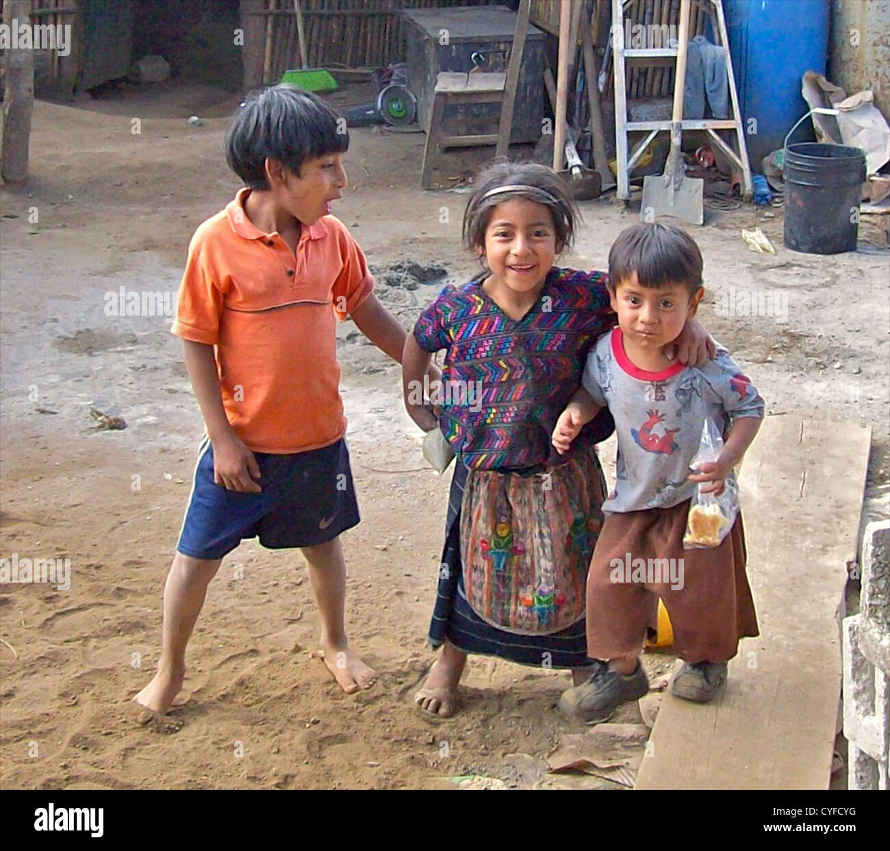 Central American native indische Kinder in Guatemala. Stockfoto