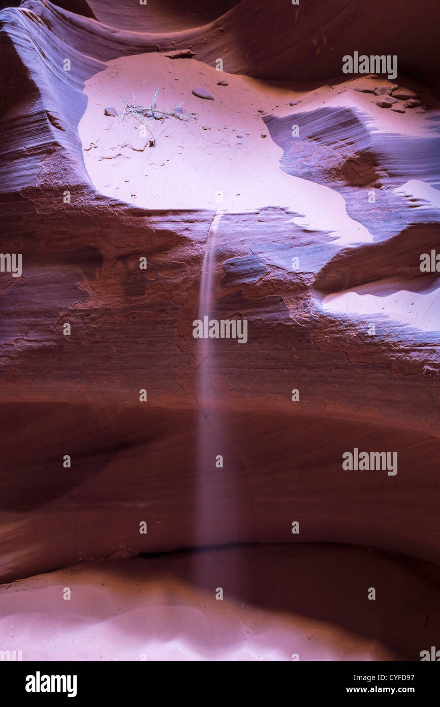 Antelope Canyon, Slotcanyon im amerikanischen Südwesten. Es befindet sich auf Navajo Land in der Nähe von Page, Arizona Stockfoto