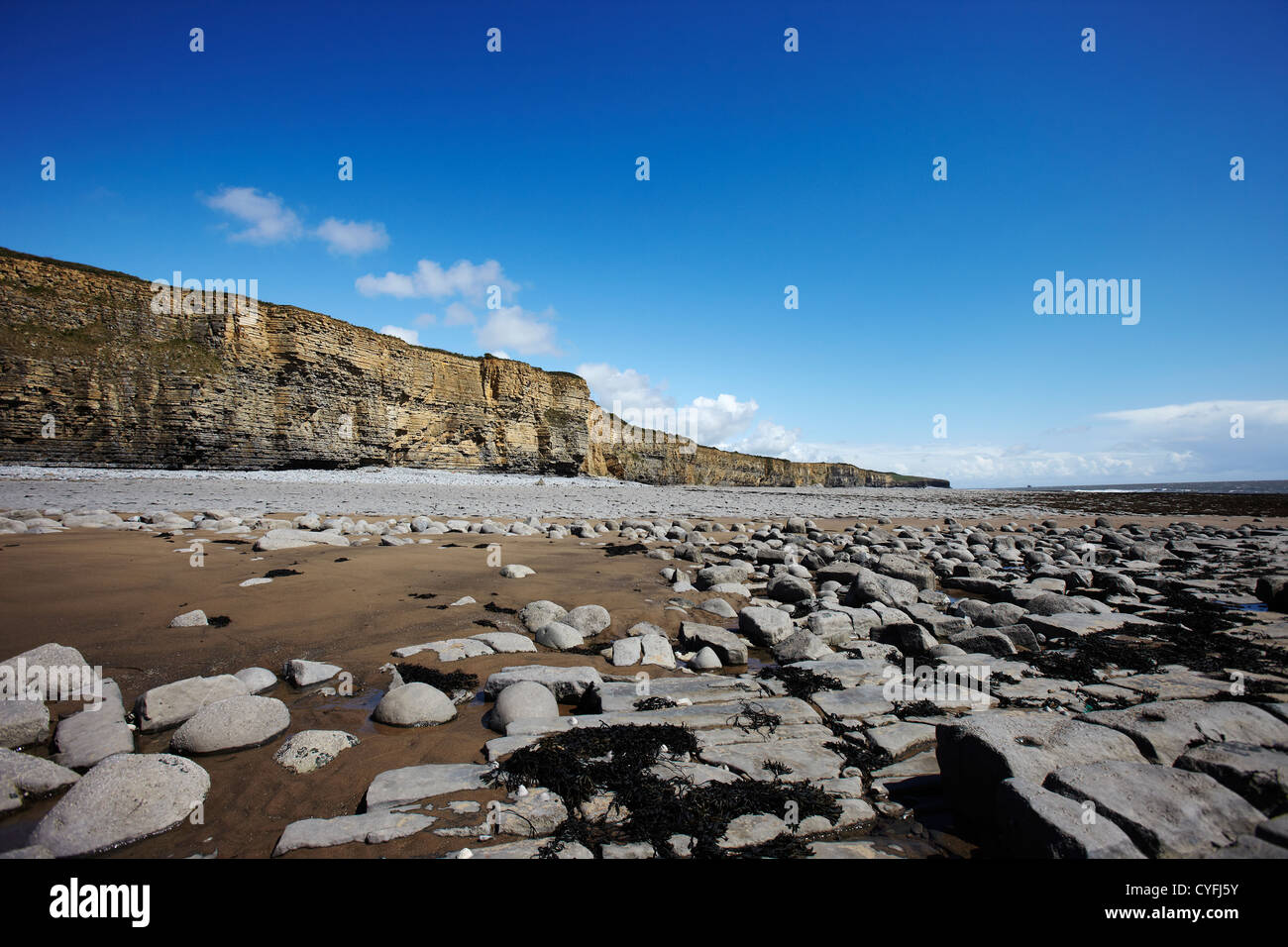 Strand von Llantwit Major, Vale of Glamorgan, Wales, UK Stockfoto