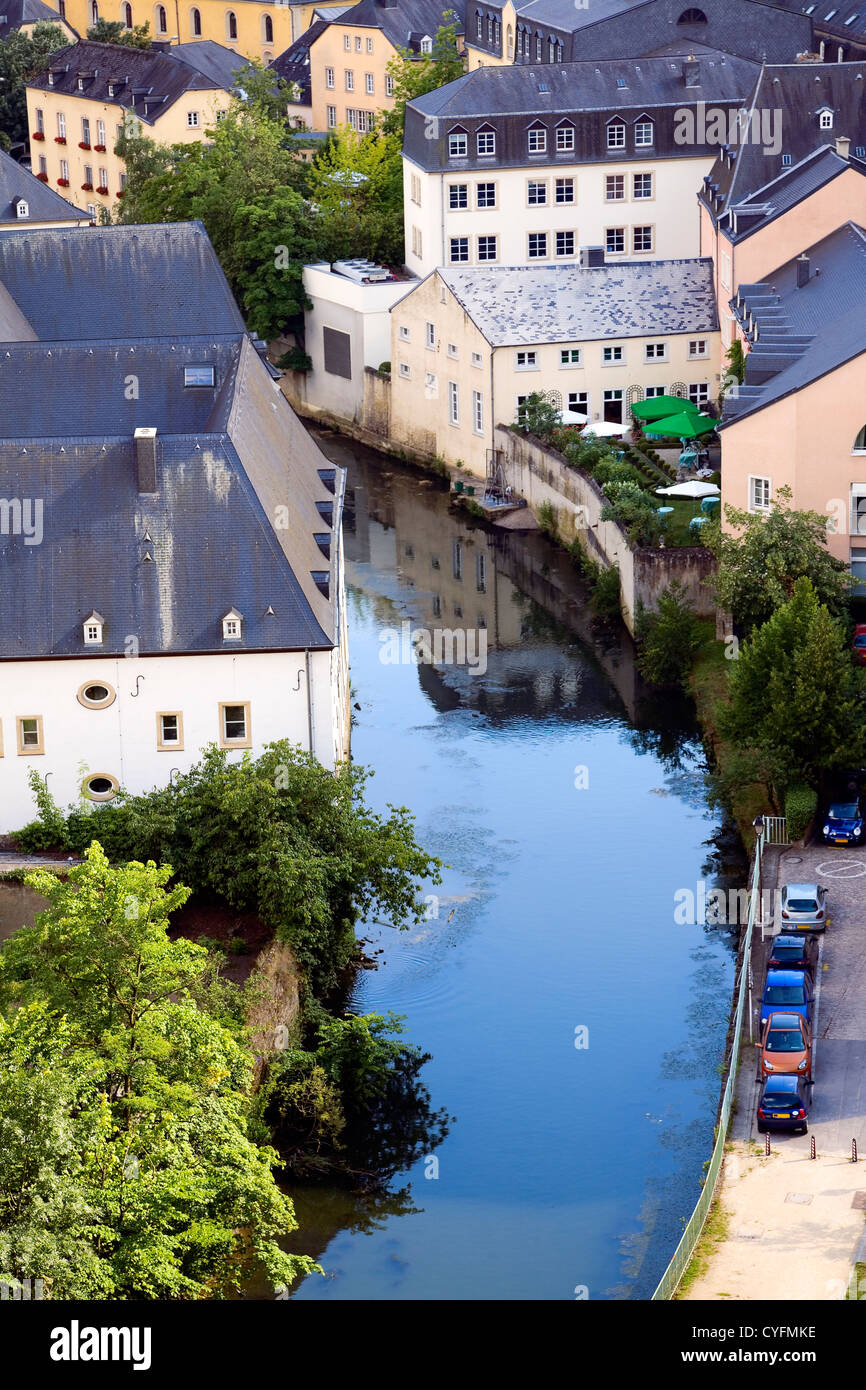 Blick auf eine alte Stadt Luxemburg in Luxemburg Stockfoto