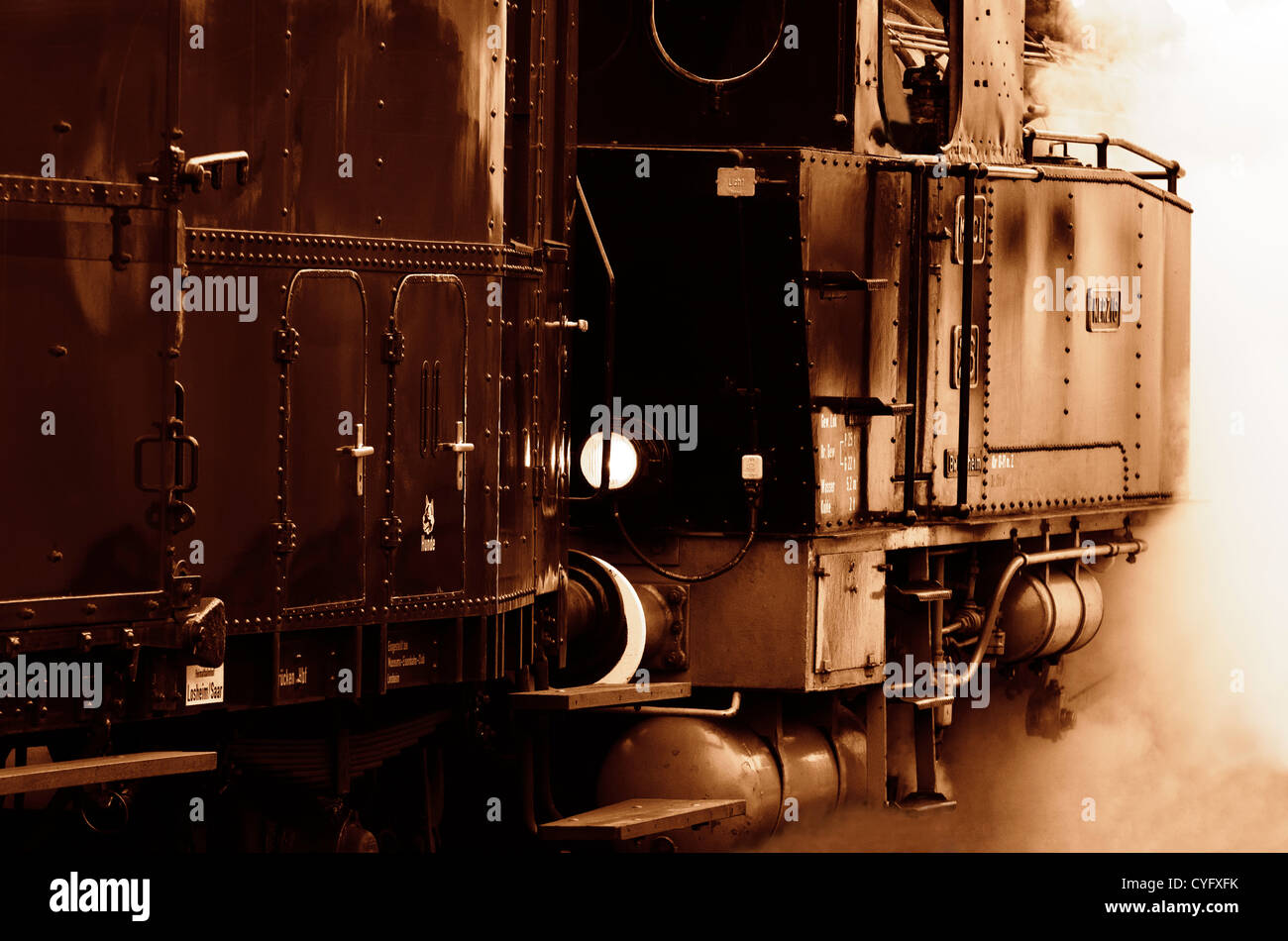 eine Dampflokomotive Stockfoto