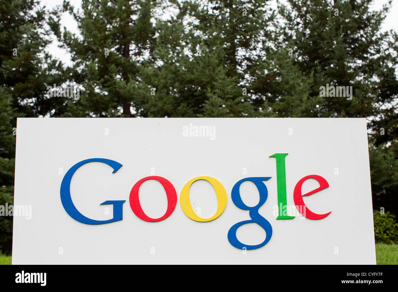 Der Hauptsitz von Google Komplex, auch bekannt als die "Googleplex" Stockfoto