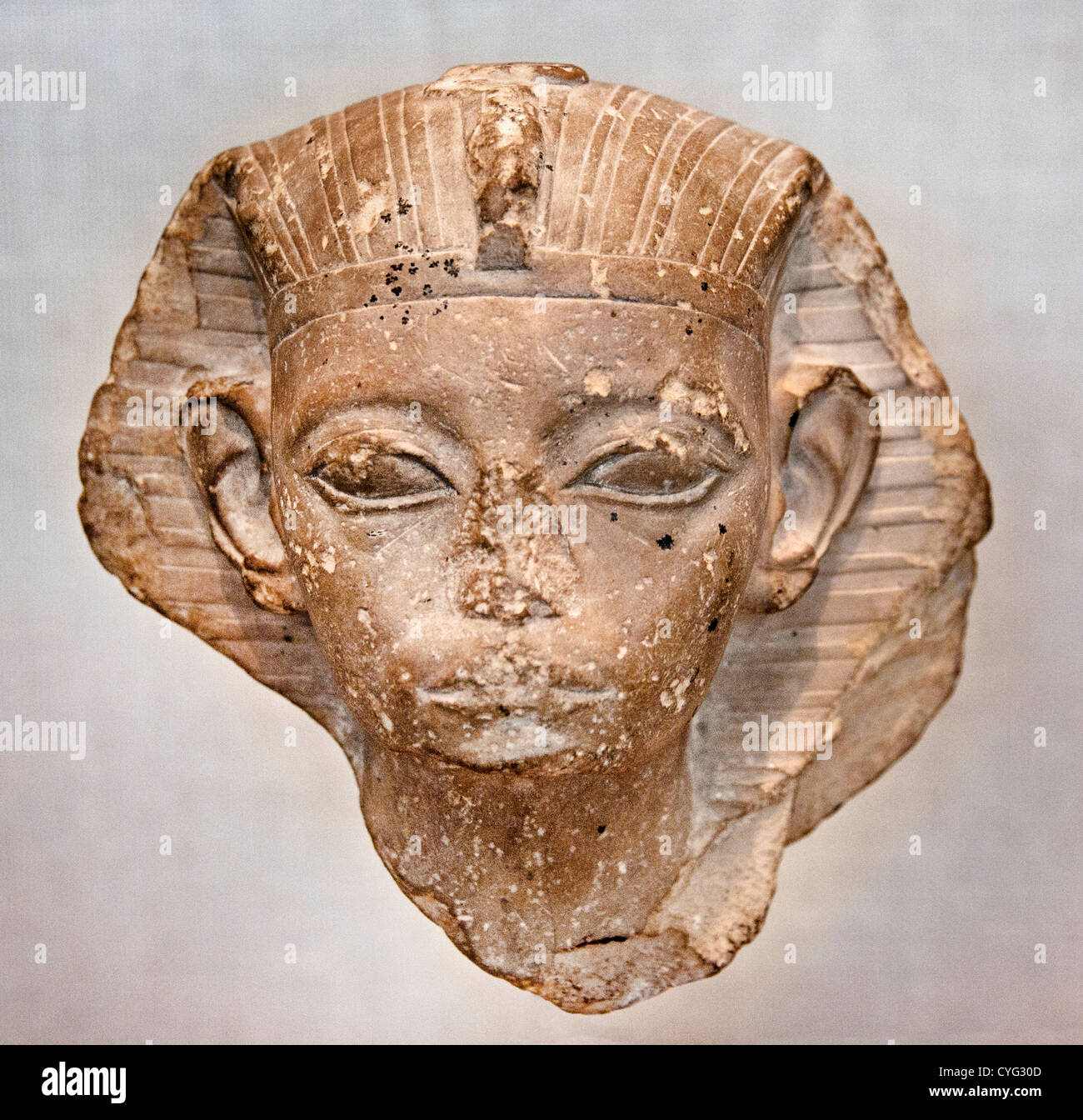 Kopf einer König Amememhat IV mittleren Königreich Dynastie 12 1814 – 1805 B.C.Egypt, Memphite Lisht North, Pyriamid Tempel Stockfoto