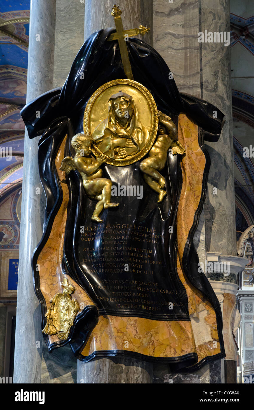 Berninis Denkmal für Maria Raggi (Memoria Funebre di Suor Maria Raggi