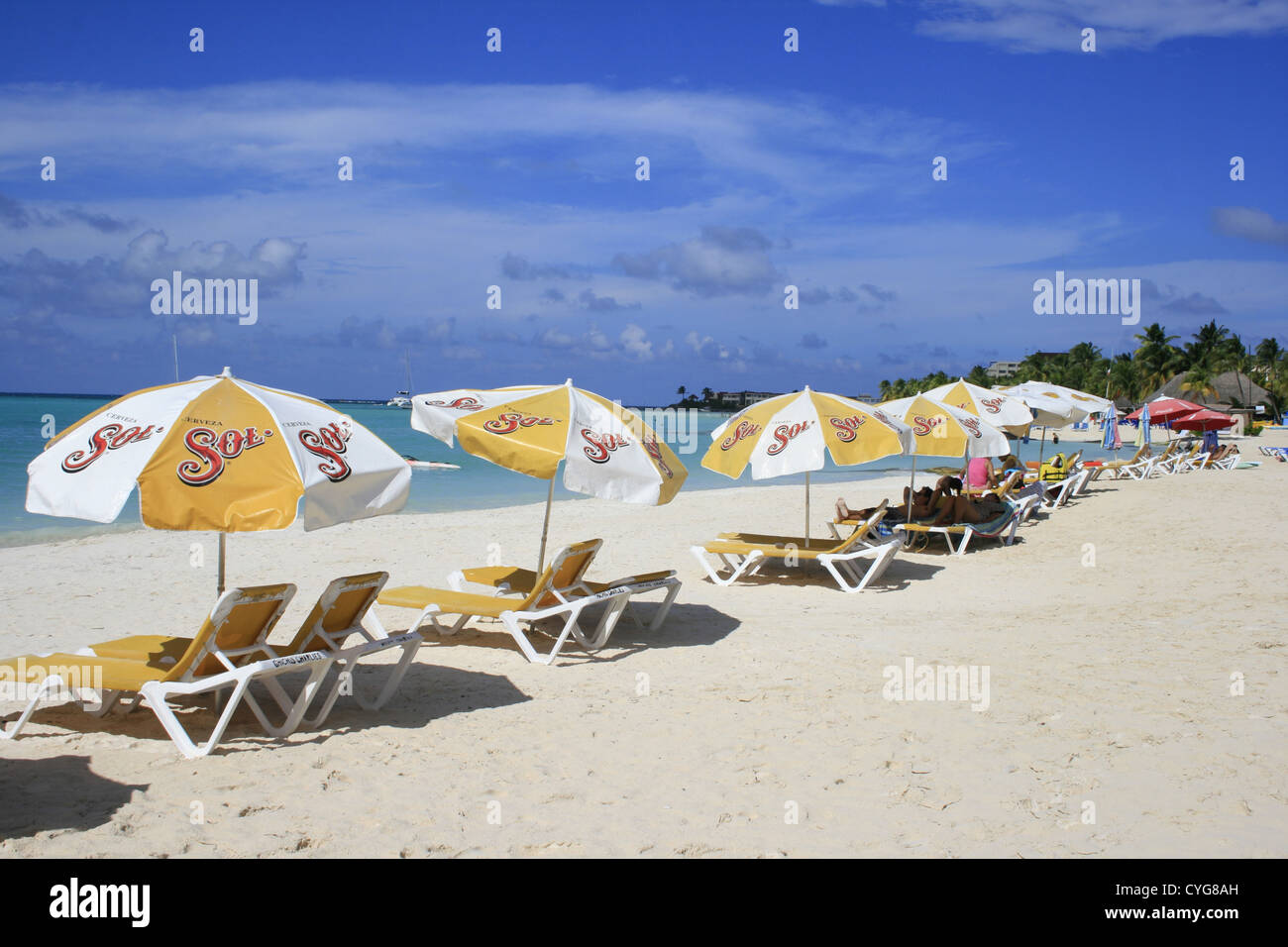 Isla Mujeres Beach, Riviera Maya, Mexiko Stockfoto