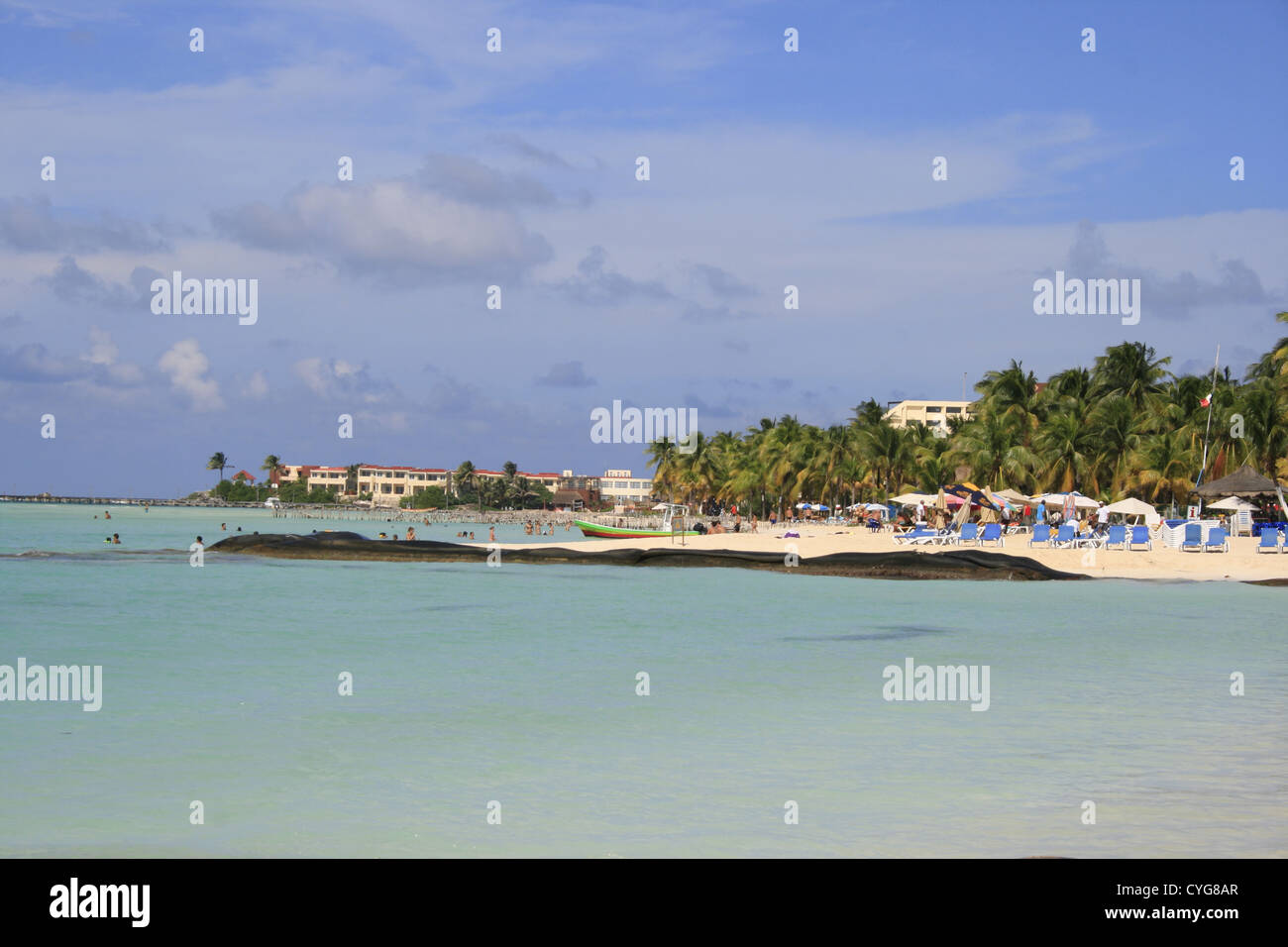 Isla Mujeres Beach, Riviera Maya, Mexiko Stockfoto