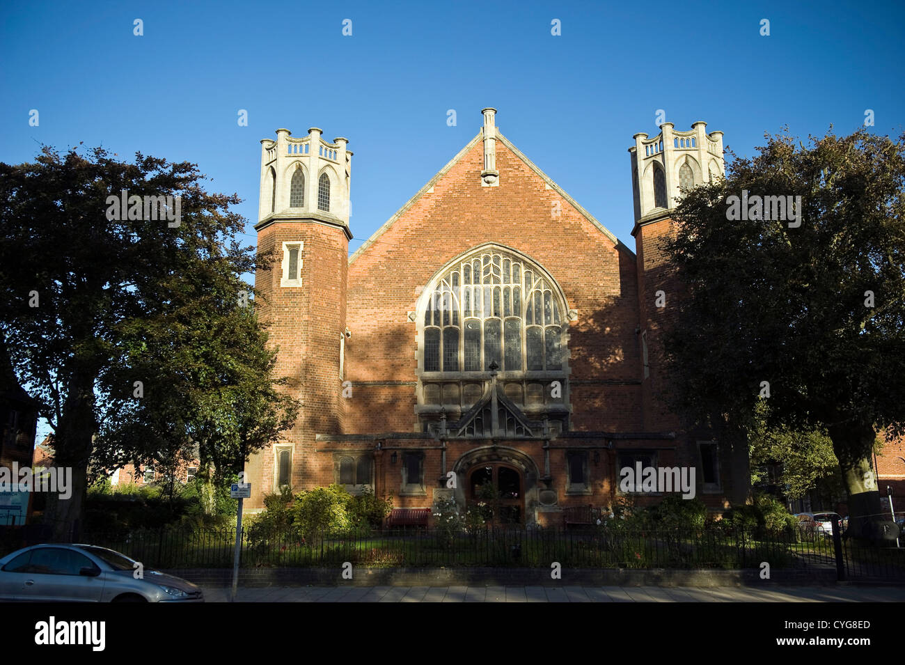 Die London Road Vereinigte Reformierte Kirche in Kettering, Northamptonshire, UK Stockfoto