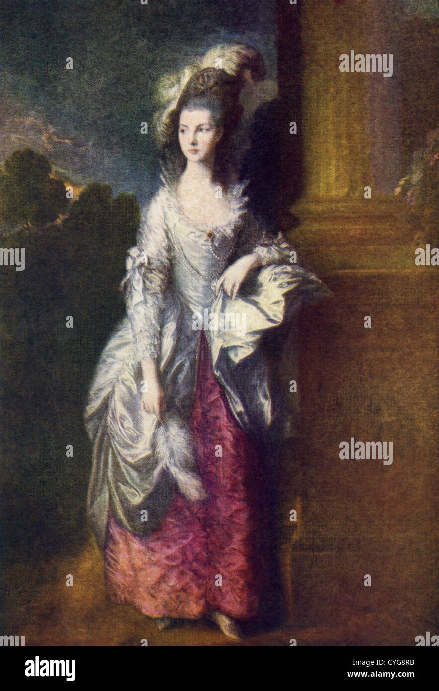 Die ehrenwerte Frau Graham ist von Thomas Gainsborough. Sie war die zweite Tochter von Charles, neunte Lord Cathcart. Stockfoto