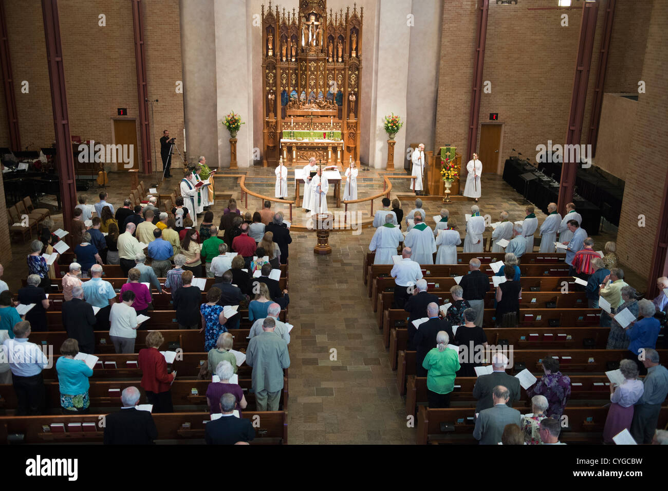 Installationsservice für senior Pastor der St. Martins Kirche in Austin, Texas Stockfoto