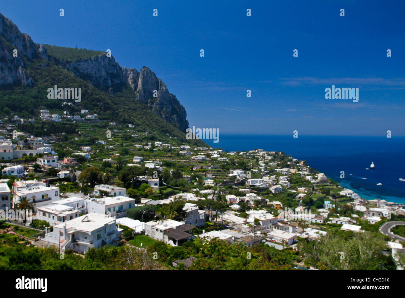 Die Stadt Capri, Insel Capri, Italien Stockfoto