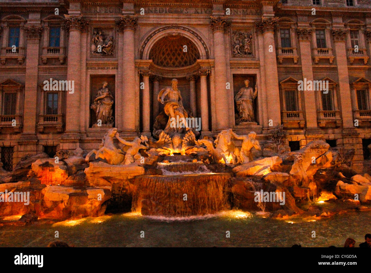 Der Trevi-Brunnen - Nicola Salvi 1762 Stockfoto