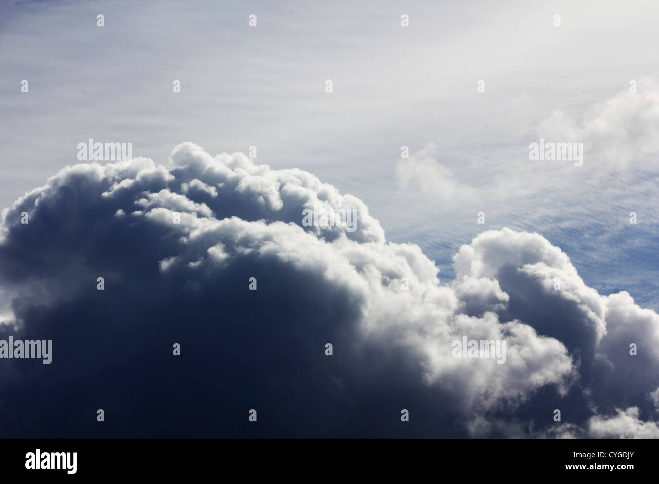 Dunkle Wolken Stockfoto