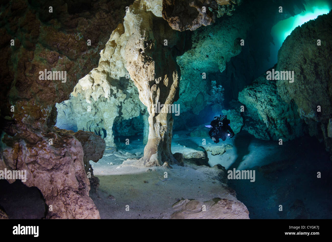 Cenote Carwash, Tulum (Playa del Carmen), Yucatan, Mexiko Stockfoto