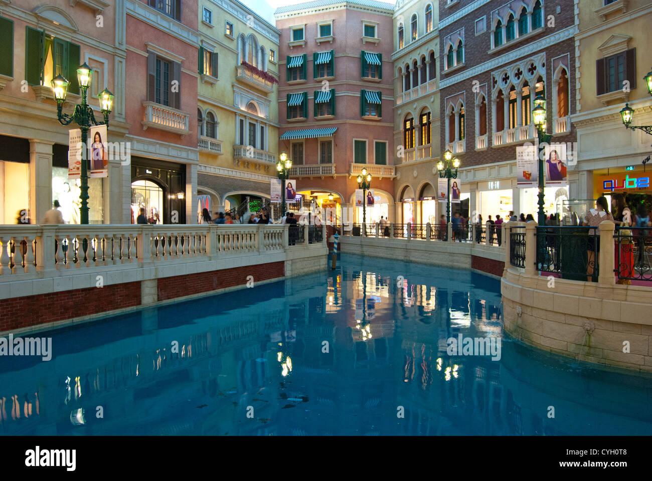 Canal San Luca, The Venetian Resort Casino und Hotel Interieur Stockfoto