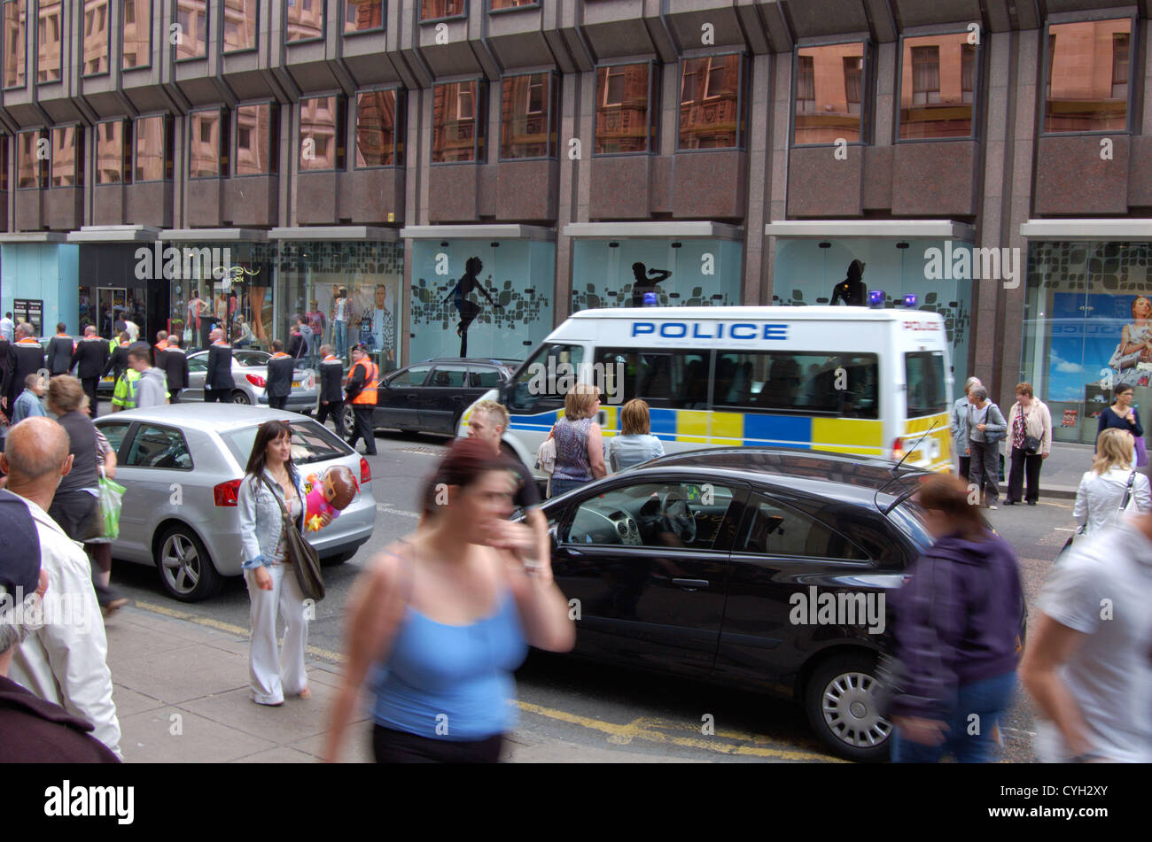 Glasgow, Schottland 27. Juni 2010. Orange Parade durch die Innenstadt. Editorial nur Stockfoto