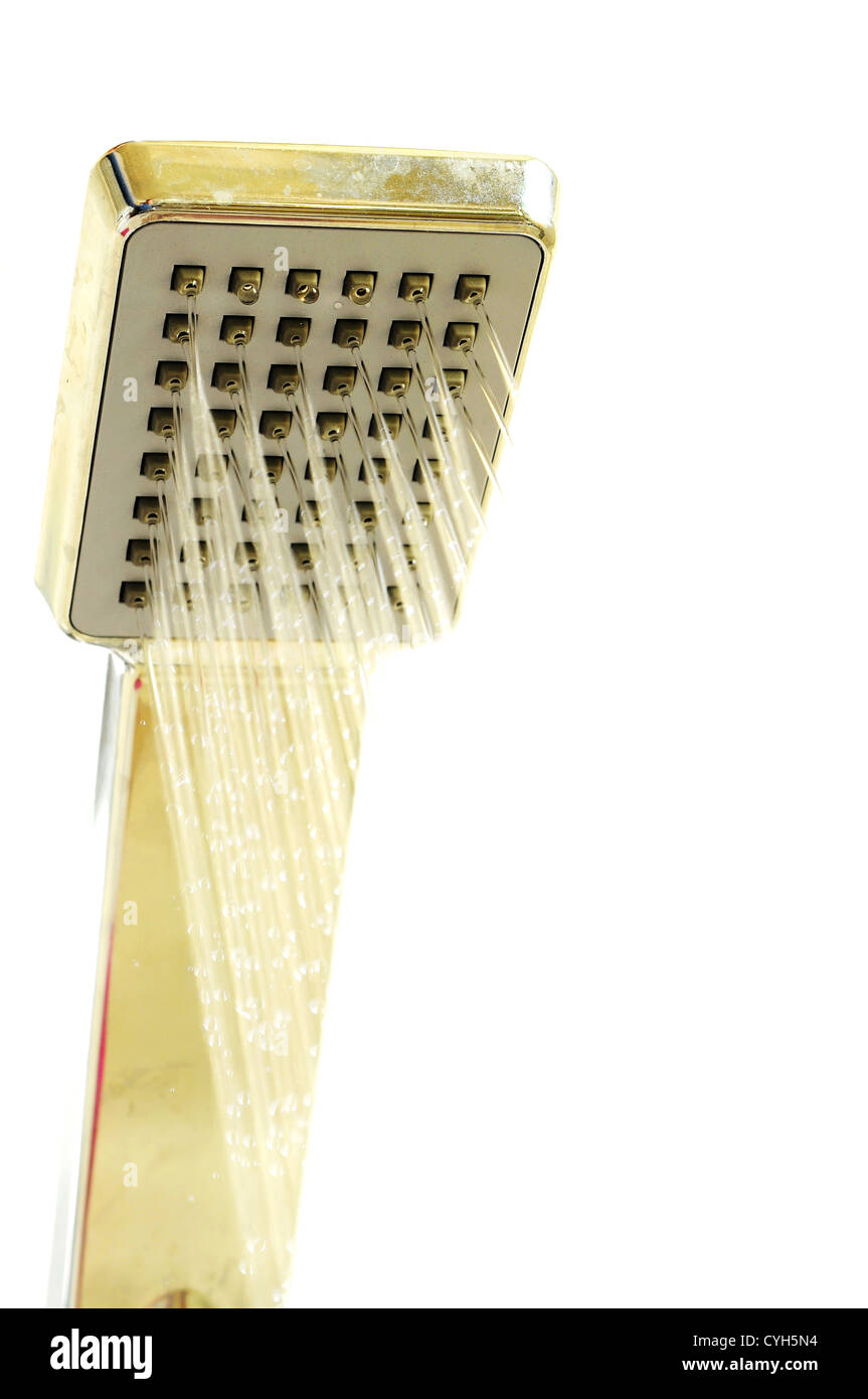 Düse mit Wasserberieselung Dusche Stockfoto