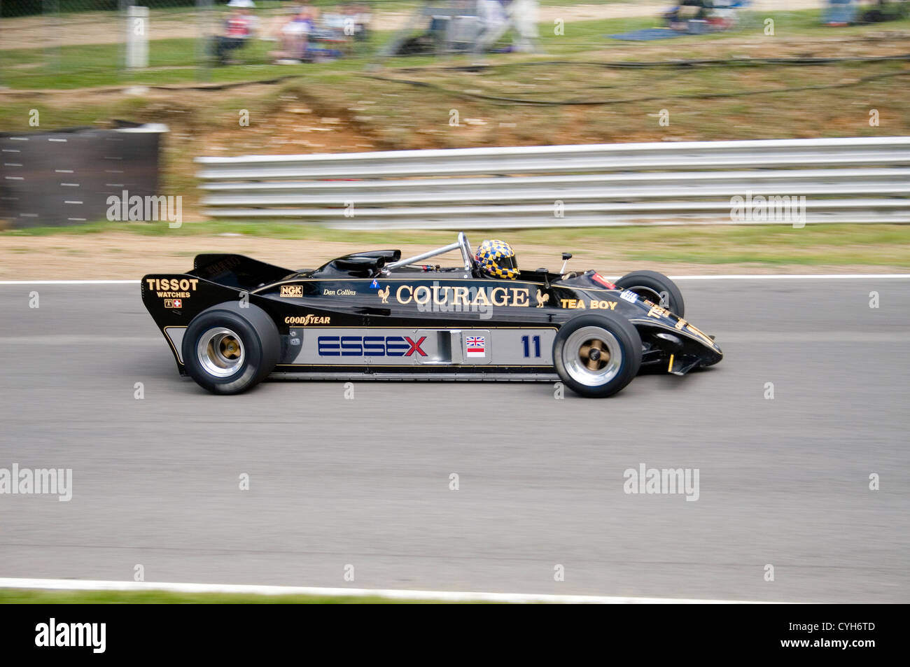 Historische Formel1 Autorennen in Brands Hatch. Stockfoto