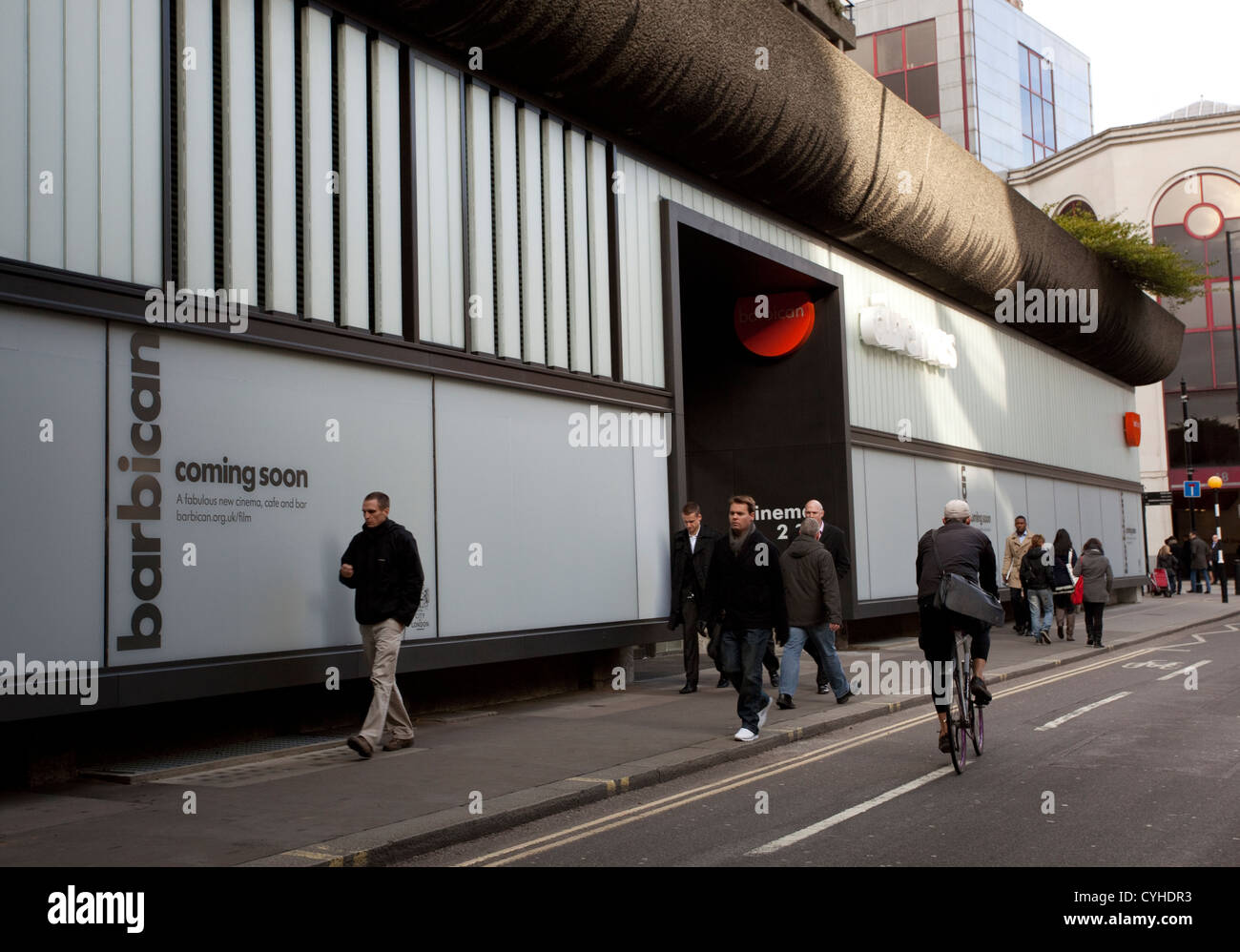 Neue Kinos öffnen im Barbican Centre in London Stockfoto