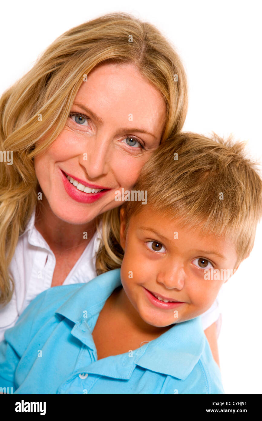 Mutter und Sohn Stockfoto