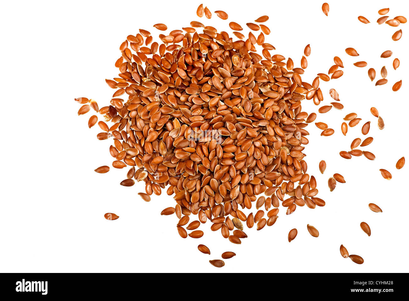 Sesamsamen isoliert auf weißem Hintergrund Stockfoto
