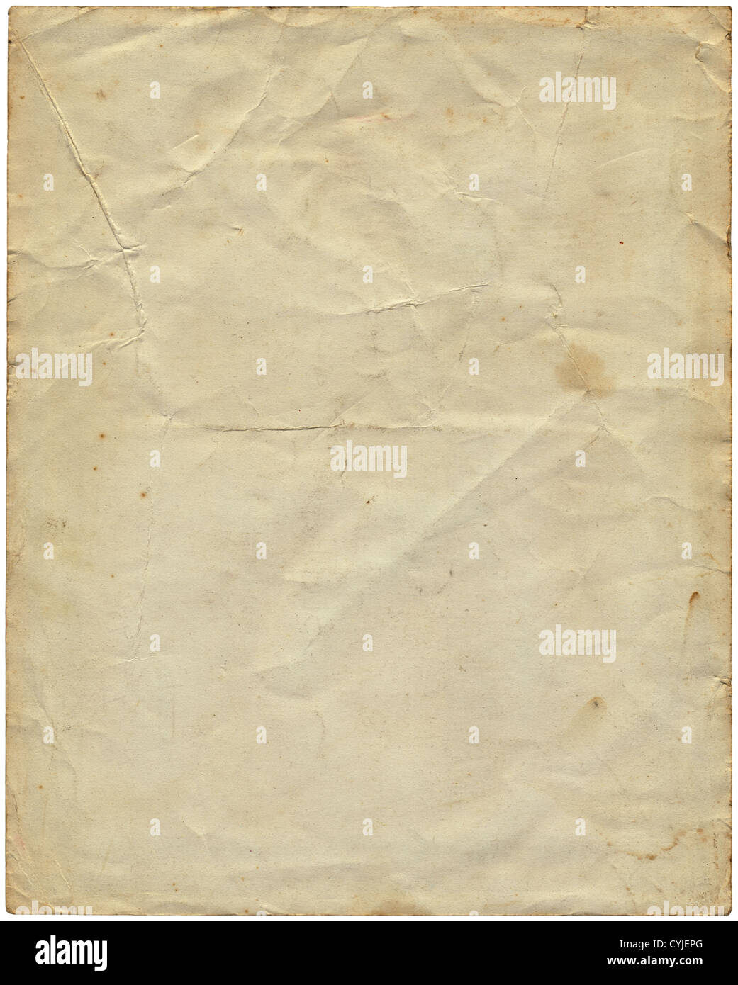 Alte Vintage-Papier von 1977. Stockfoto