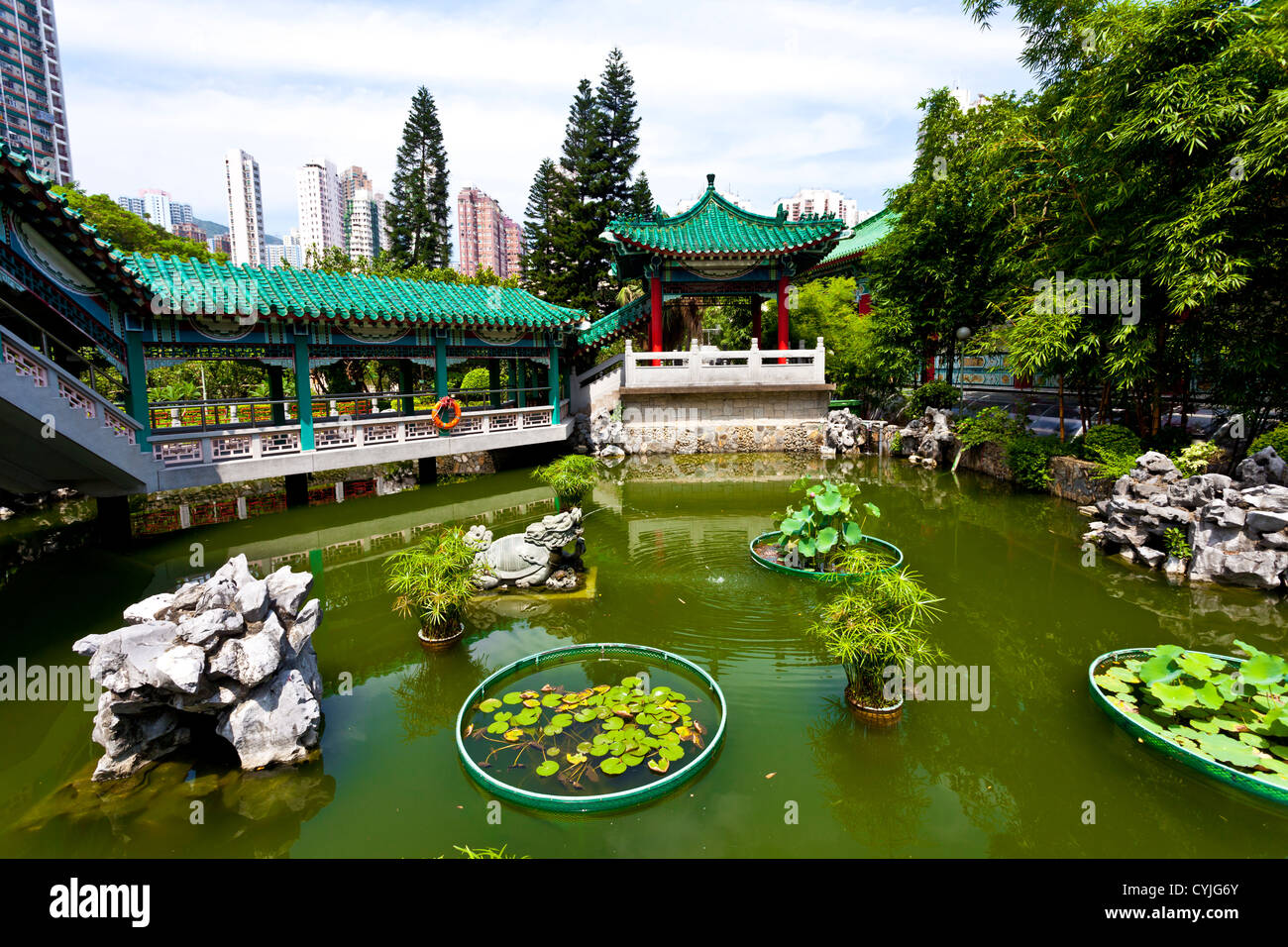 Chinesischer Garten Stockfoto