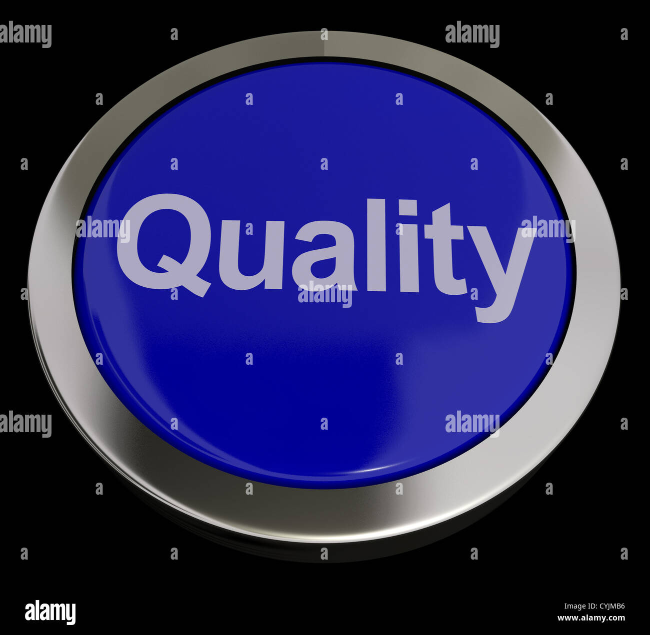 Qualität-Schaltfläche für exzellente Dienstleistung oder ein Produkt Stockfoto