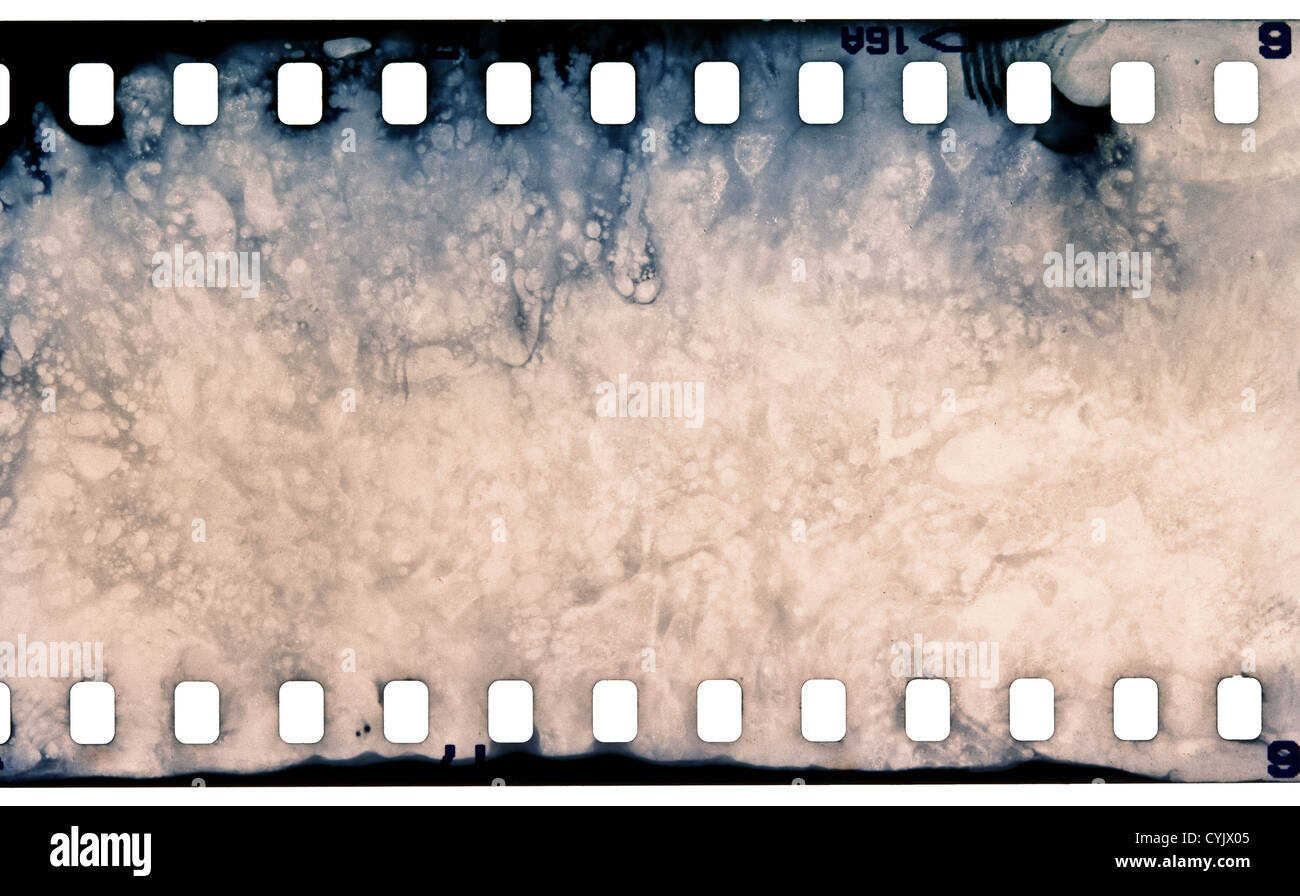 Leere feinkörnigen Film Strip Textur Stockfoto