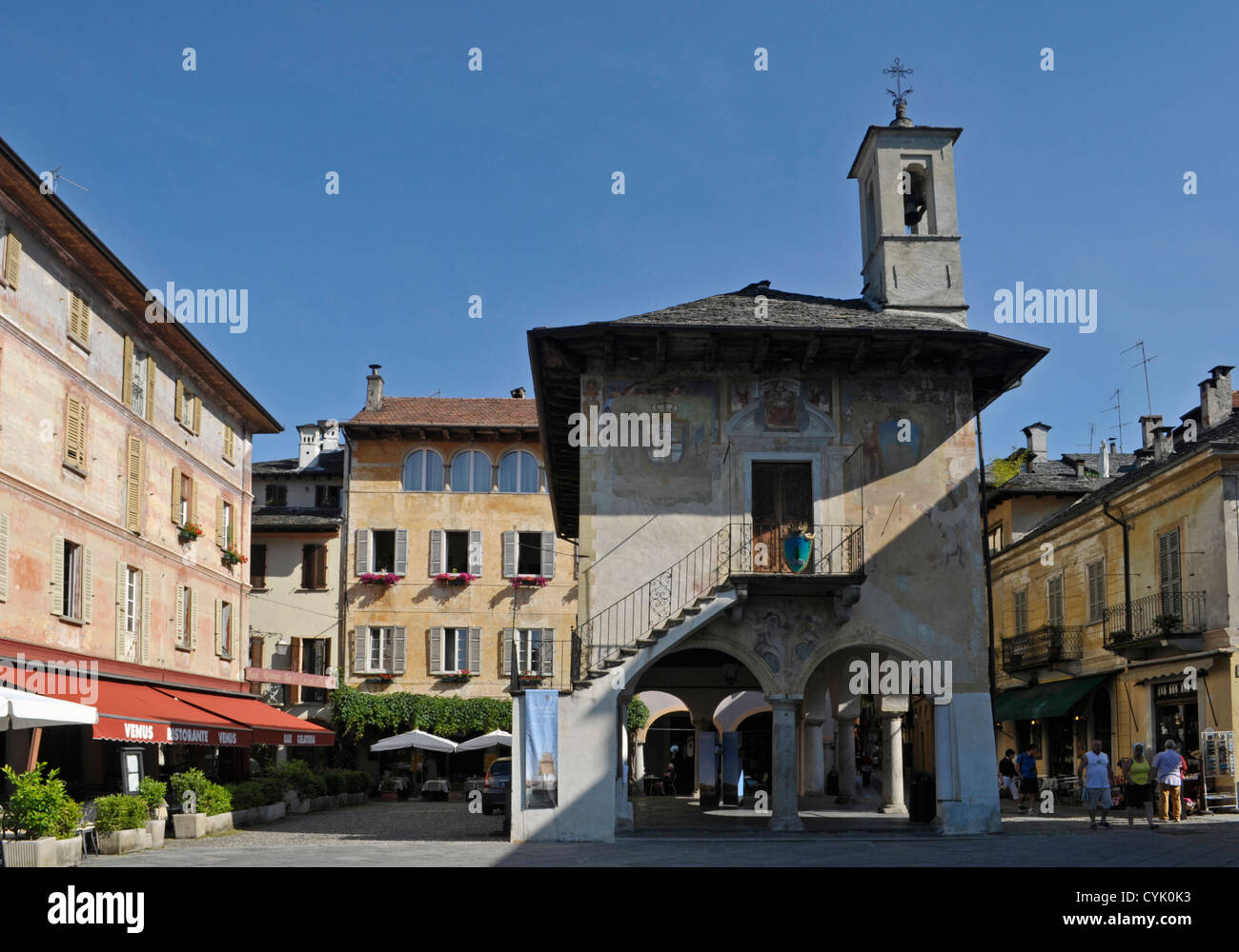 Rathaus, Orta San Giulio, Piemont, Italien Stockfoto