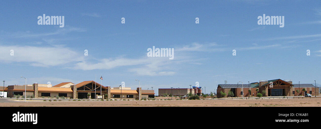 Mesa-Dorf, ein gemischter Einzelhandel/Büro/Wohn-Entwicklung in Alamogordo, New Mexico, liegt an der Mesa Verde Ranch Road in der Stockfoto