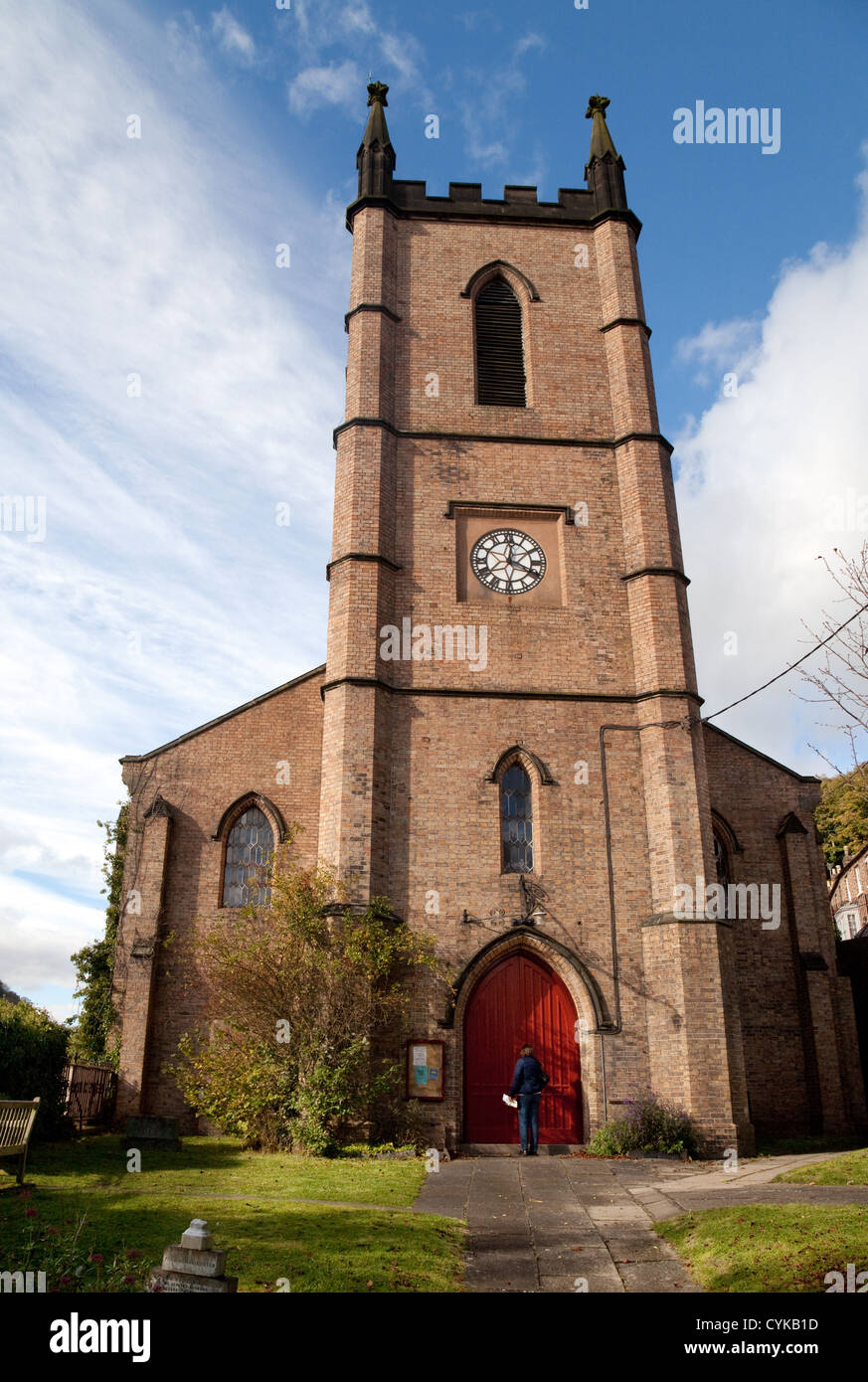 Str. Lukes Kirche, Ironbridge, Shropshire, UK Stockfoto