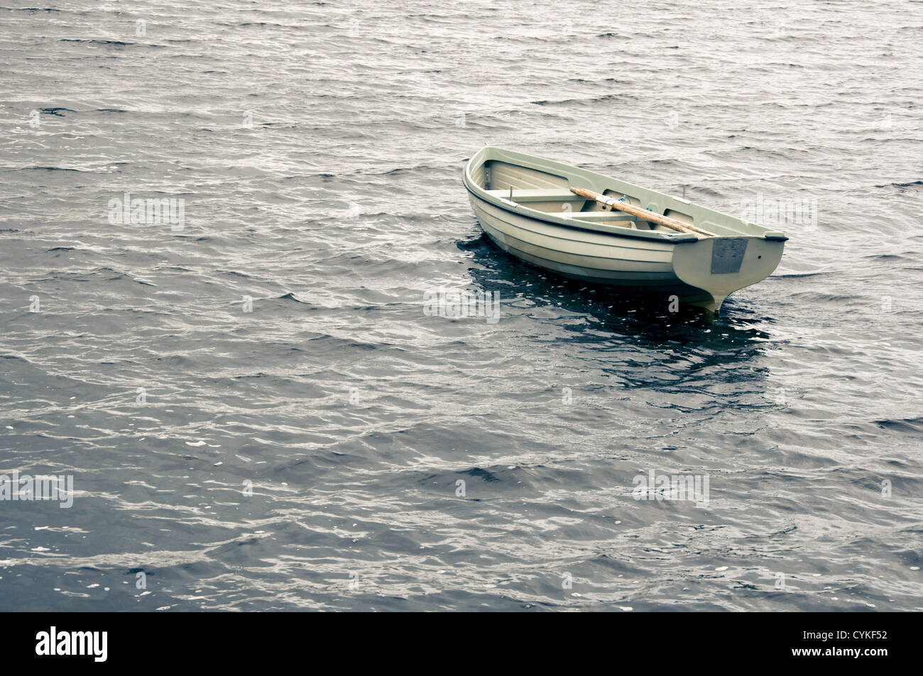 Boot auf Loch Fada, Isle of Skye, Schottland Stockfoto