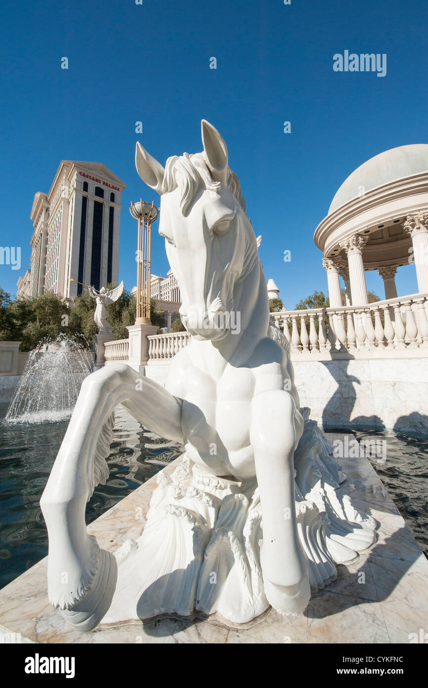 Brunnen im Caesars Palace Las Vegas Hotel & Casino Las Vegas, Nevada. Stockfoto