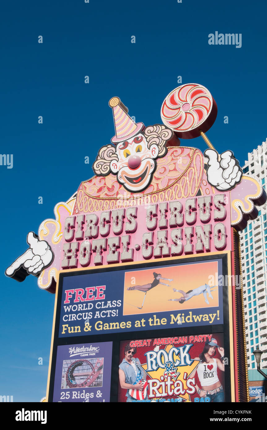 Circus Circus Hotel & Casino Las Vegas, Nevada. Stockfoto